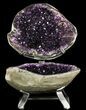 Amazing Amethyst Geode Display On Stand - Spectacular #50981-1